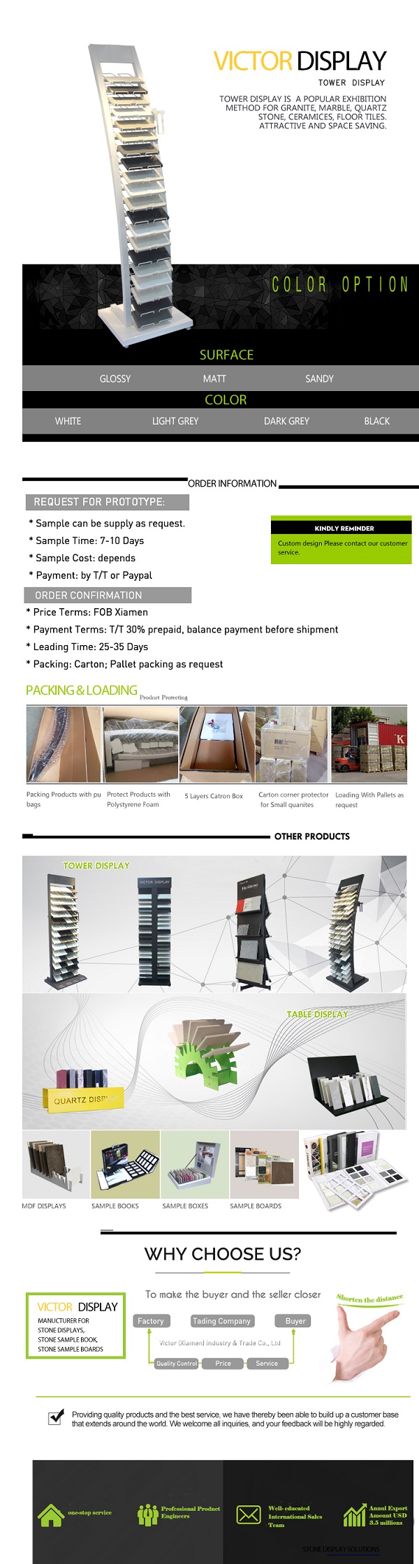 Victor stone display