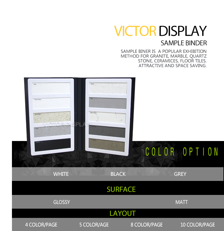 Quartz Stone Sample Display Books