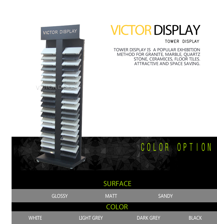 VQ183 Solid surface sample display tower