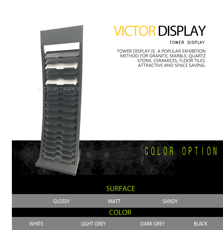 VQ195 Metal Stone Sample Display Tower