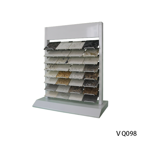 Metal Custom Quartz Stone Desktop Display Rack